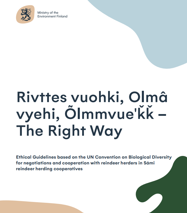 A new publication by the Ministry of the Environment provides guidance on ethical negotiations with Sámi reindeer herders
