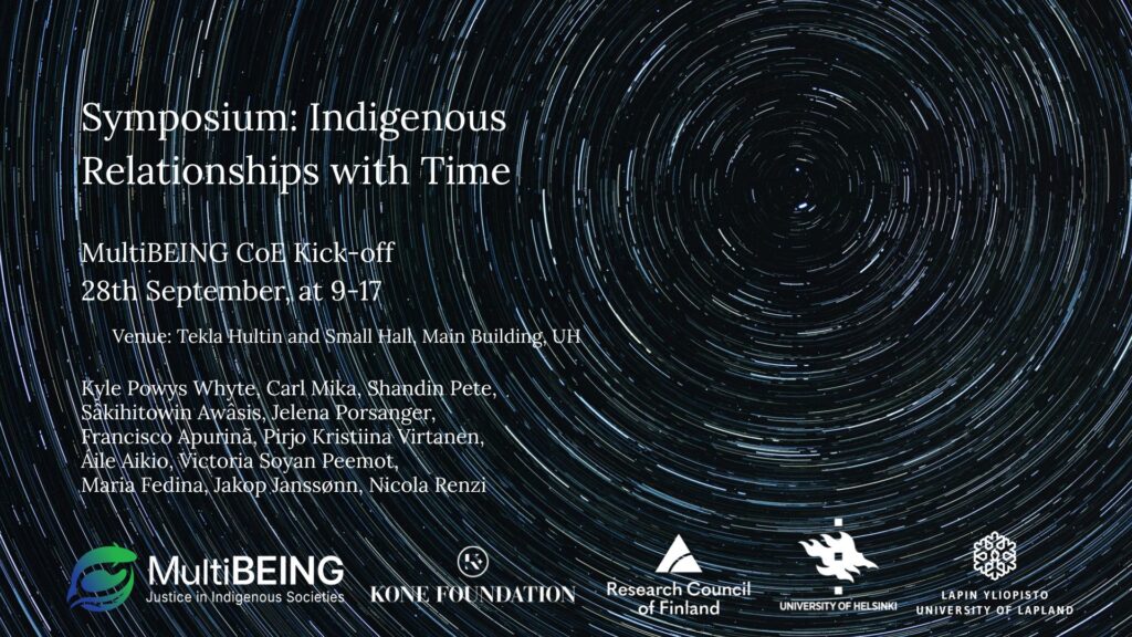 MultiBEING symposium: Indigenous relationships with time