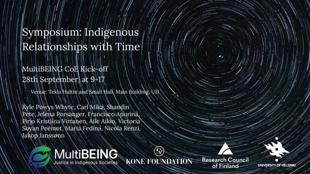 MultiBEING symposium: Indigenous relationships with time
